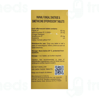 Gasowel Orange Flavour Sugar Free Effervescent Tablet 2