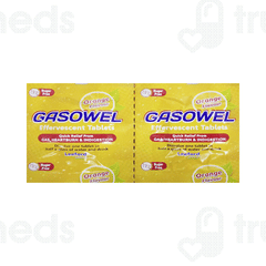 Gasowel Orange Flavour Sugar Free Effervescent Tablet 2