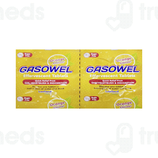 Gasowel Orange Flavour Sugar Free Effervescent Tablet 2