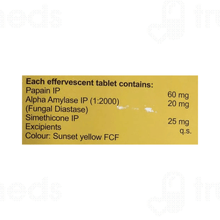 Gasowel Orange Flavour Sugar Free Effervescent Tablet 2
