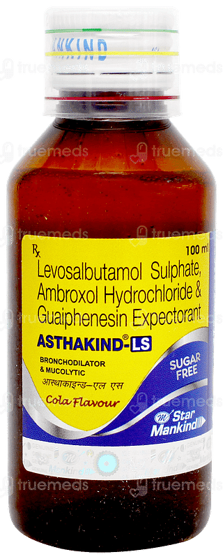 Asthakind Ls Cola Flavour Sugar Free Expectorant 100ml