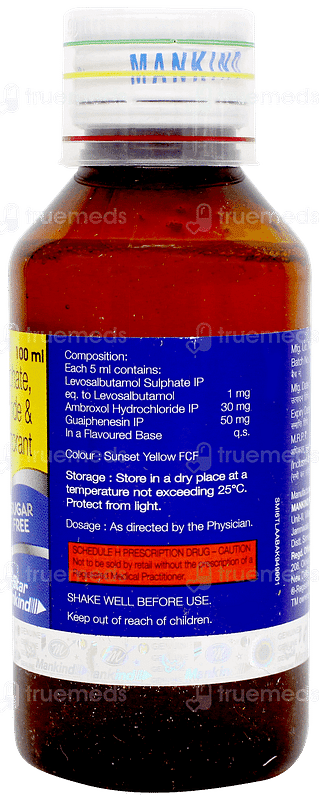 Asthakind Ls Cola Flavour Sugar Free Expectorant 100ml
