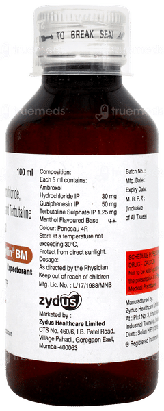 Deriphyllin Bm No Added Sugar Expectorant 100ml