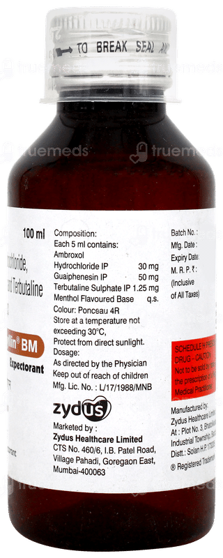 Deriphyllin Bm No Added Sugar Expectorant 100ml