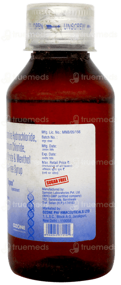 Topex Sugar Free Expectorant 100ml