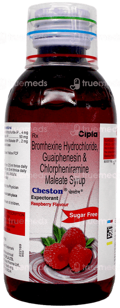 Cheston Raspberry Flavour Sugar Free Expectorant 100ml
