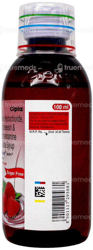 Cheston Raspberry Flavour Sugar Free Expectorant 100Ml