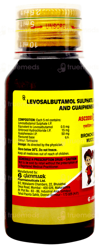 Ascodex Ls Junior Expectorant 60ml