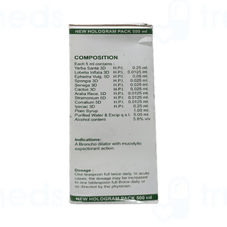 Dr Wellmans Astha+cure Expectorant 500ml