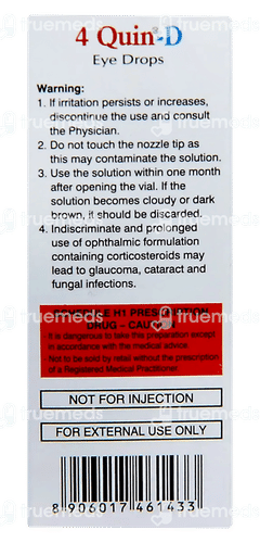 4 Quin D Eye Drops 5ml 4 Quin D Eye Drops 5ml