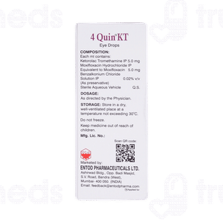 4 Quin Kt Eye Drops 5ml