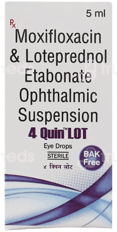 4 Quin Lot Bak Free Eye Drops 5Ml 4 Quin Lot Bak Free Eye Drops 5Ml