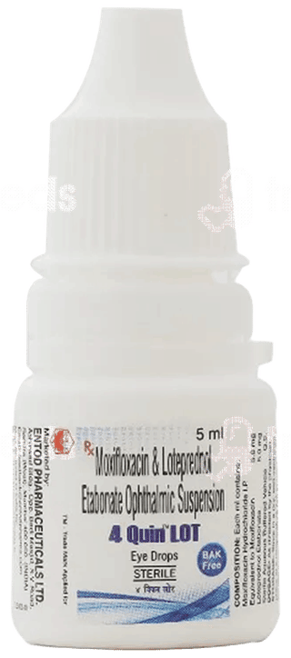 4 Quin Lot Bak Free Eye Drops 5Ml