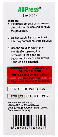 Abpress Eye Drops 5ml Abpress Eye Drops 5ml