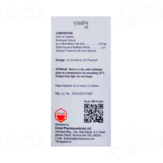 Adbrom Free Eye Drops 5ml
