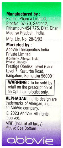 Alphagan Eye Drops 5ml Alphagan Eye Drops 5ml