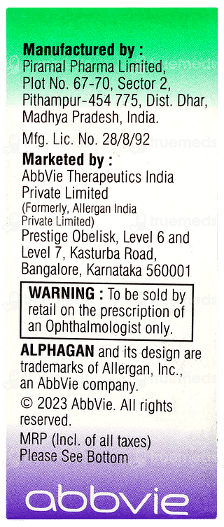 Alphagan Eye Drops 5ml