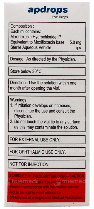 Apdrops Eye Drops 5Ml: Uses, Side Effects, Price & Substitutes