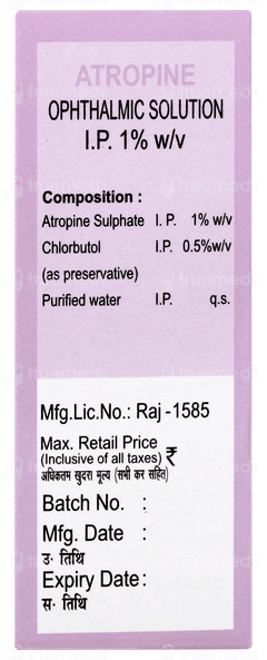 Atropine Eye Drops 10ml Atropine Eye Drops 10ml