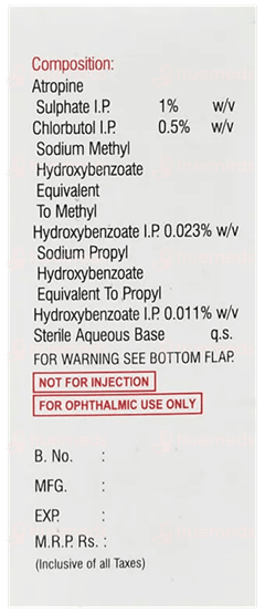 Bellpino Atrin 1% Eye Drops 10Ml