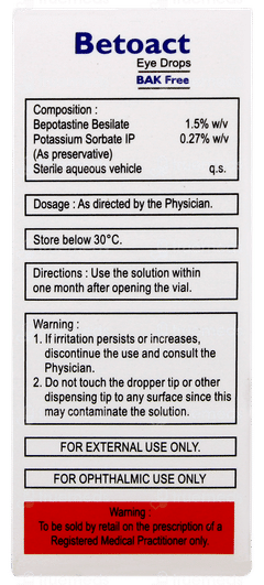 Betoact Eye Drops 5ml