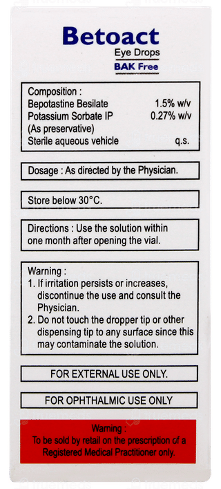 Betoact Eye Drops 5ml