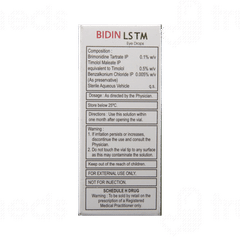 Bidin Ls Tm Eye Drops 5ml Bidin Ls Tm Eye Drops 5ml