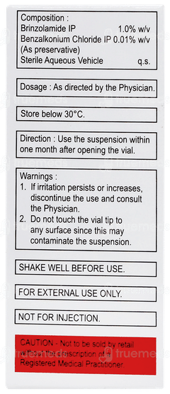 Brinzox Eye Drops 5ml Brinzox Eye Drops 5ml