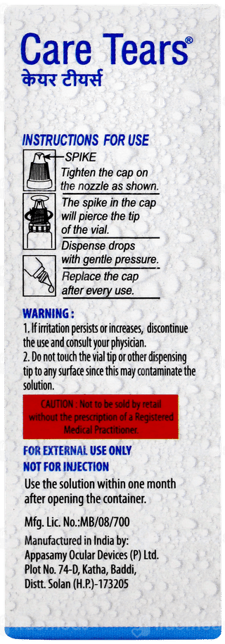 Care Tears Eye Drops 10ml