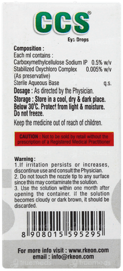 Ccs Eye Drops 10ml Ccs Eye Drops 10ml