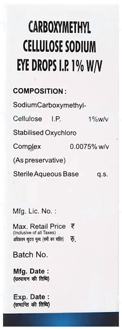 Cmc Gel Eye Drops 10Ml