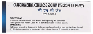 Cmc Gel Eye Drops 10Ml