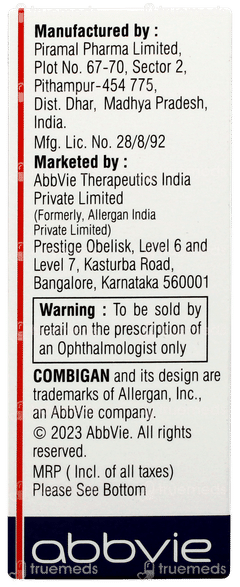 Combigan Ophthalmic Solution 5ml Combigan Ophthalmic Solution 5ml