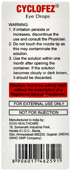 Cyclofez Eye Drops 5ml