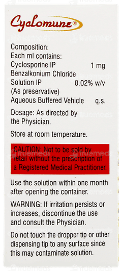 Cyclomune 0.1% Eye Drops 3ml