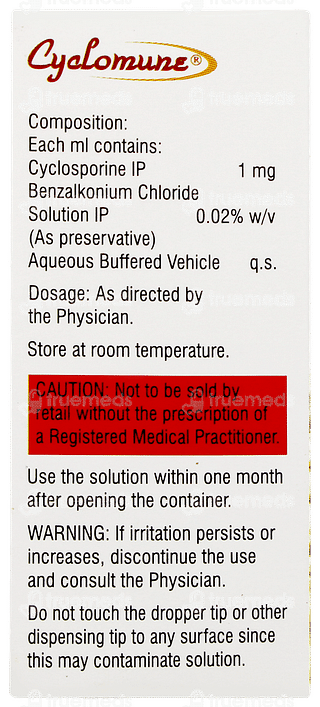 Cyclomune 0.1% Eye Drops 3ml
