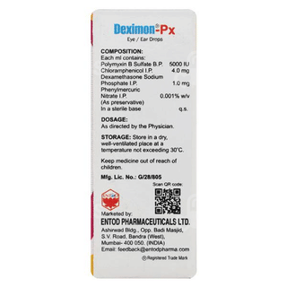 Deximon Px Eye/Ear Drops 5 Ml