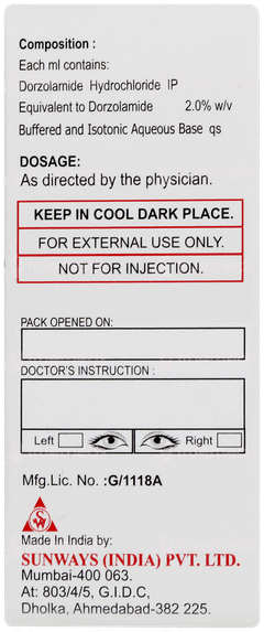 Dorsun Eye Drops 5ml Dorsun Eye Drops 5ml