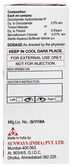 Dorsun T Eye Drops 5ml Dorsun T Eye Drops 5ml