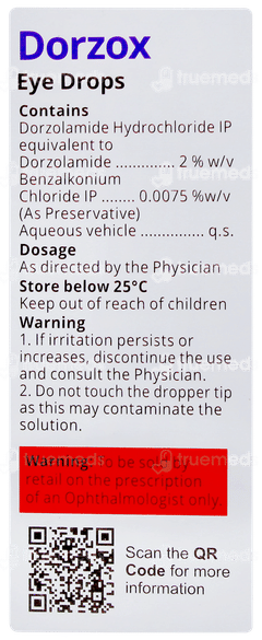 Dorzox Eye Drops 5ml Dorzox Eye Drops 5ml