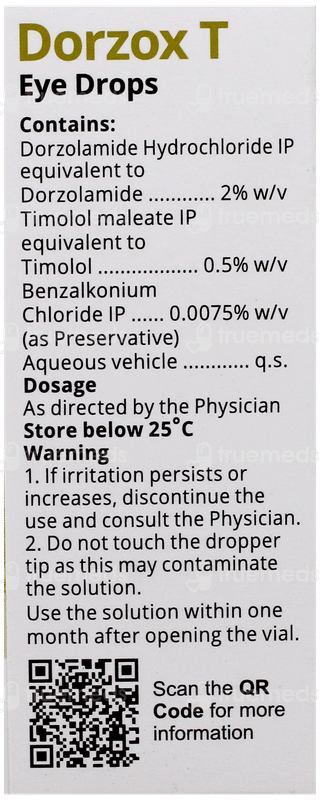 Dorzox T Eye Drops 5Ml