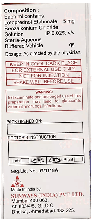 Etapred 0.5% Ophthalmic Suspension 5Ml