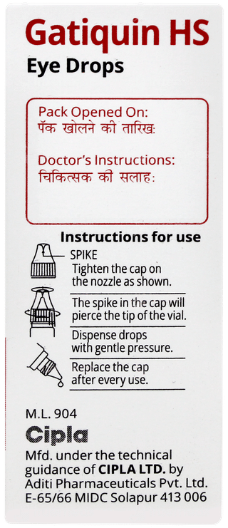 Gatiquin Hs Eye Drops 5ml