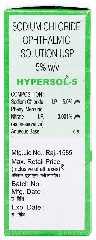 Hypersol 5 Ophthalmic Solution 10ml