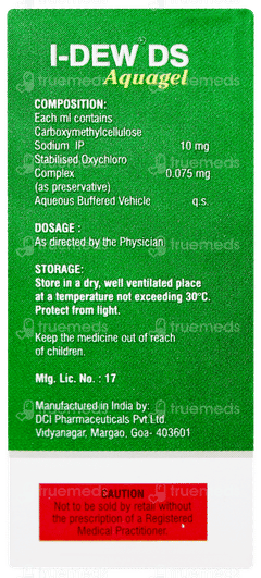 I Dew Ds Aquagel Eye Drops 10ml