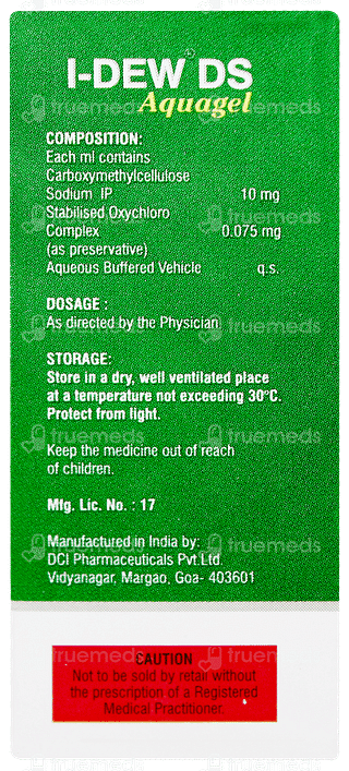 I Dew Ds Aquagel Eye Drops 10ml