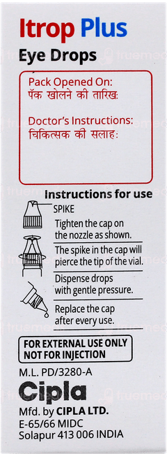 Itrop Plus Eye Drops 5Ml