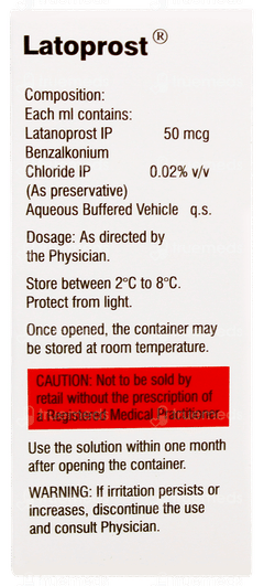 Latoprost Eye Drops 2.5ml Latoprost Eye Drops 2.5ml