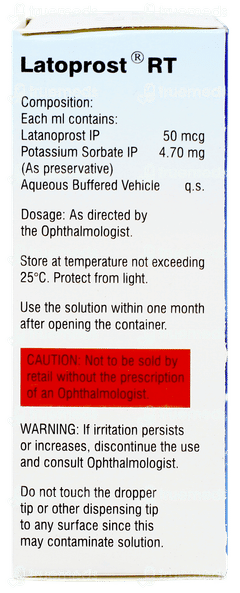 Latoprost Rt Bkc Free Eye Drops 2.5ml Latoprost Rt Bkc Free Eye Drops 2.5ml