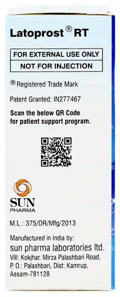 Latoprost Rt Bkc Free Eye Drops 2.5ml Latoprost Rt Bkc Free Eye Drops 2.5ml